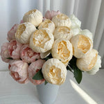 bouquet fleurs artificielles rose clair rose foncé bleu rouge blanc modernes décoration mariage anniversaireextérieur