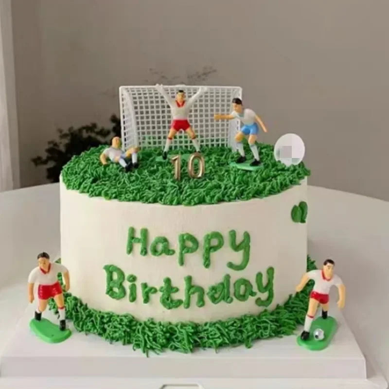 Décoration complète gâteau pour anniversaire football enfant