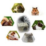 abri animal tressé naturel hamster lapin beige rustique soft bed house