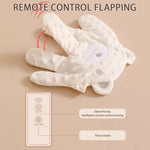 gant massage bébé blanc ours texture douce coton polyester apaisant sommeil massage