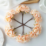 fleurs artificielles soie roses blanches couronne mariage romantique décoration intérieure anniversaire baby shower
