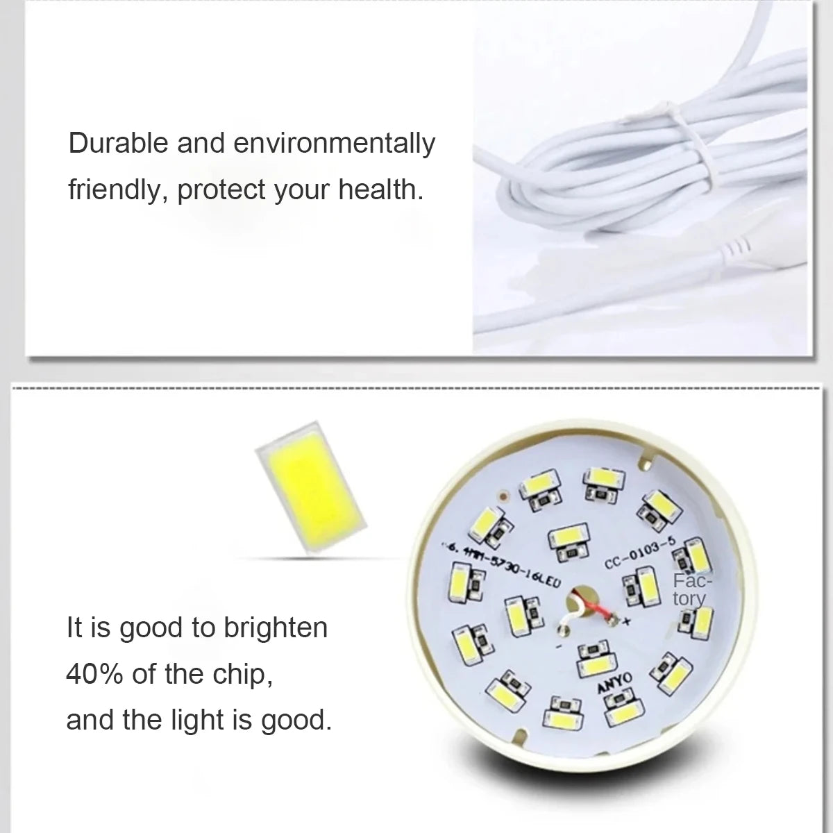 lampe led portable 12w 3w 5w 7w 9w usb rechargeable blanc moderne ventilationextérieurintérieur