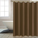 rideau douche moderne polyester opaque plis verticaux gris marron bleu blanc tringle rideau