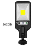 lampe solaire rue éclairage sécurité détecteur mouvement imperméable moderne bouton contrôle abs ip65 led