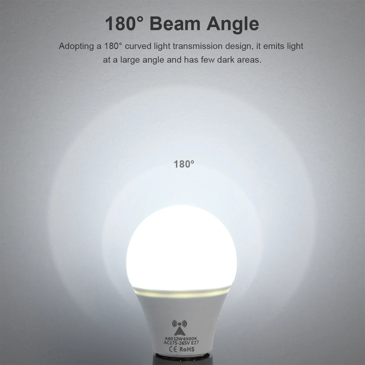 veilleuse led blanc moderne e27 detection mouvement ampoule pc aluminium opacité