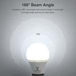veilleuse led blanc moderne e27 detection mouvement ampoule pc aluminium opacité