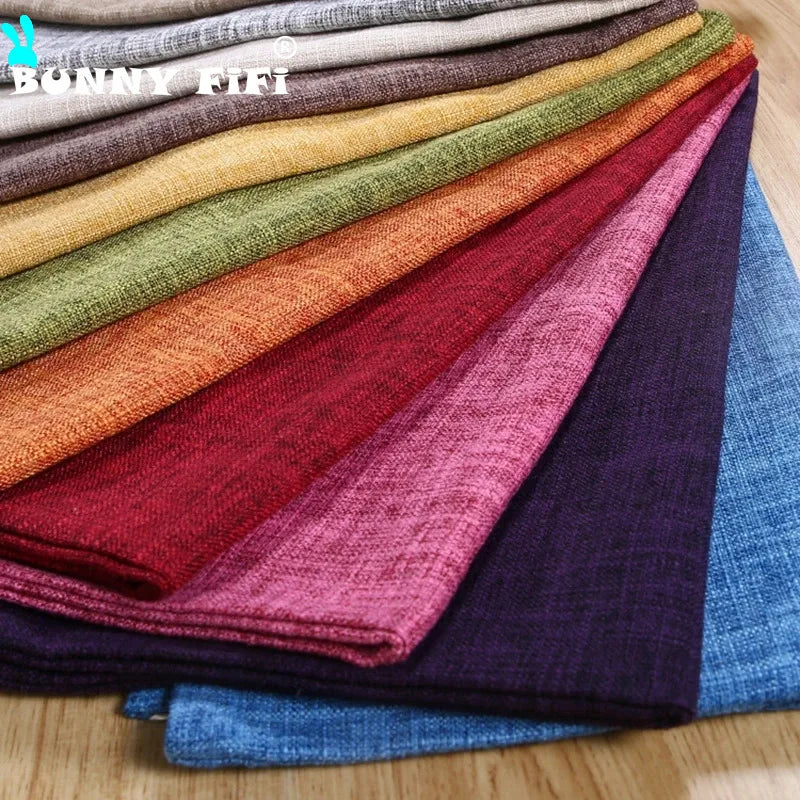 housse coussin carré coton lin moderne couleur unie beige marron rouge vert bleu orange