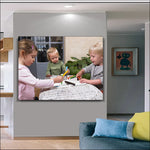 tableaux personnalisés impression toile photo famille animaux enfants moderne sans cadreDecorationMurrale