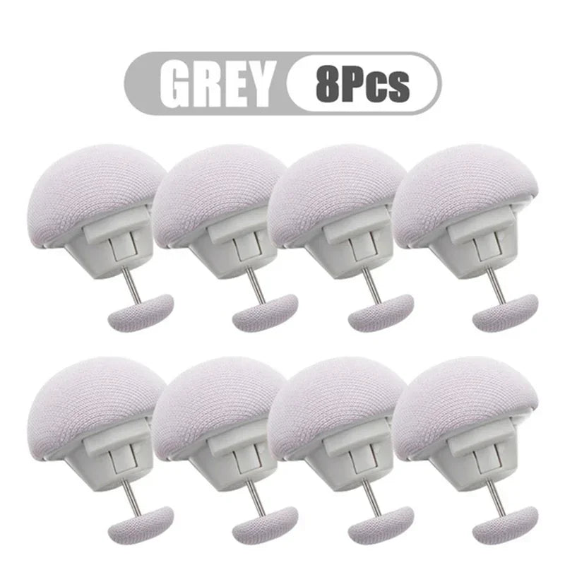 boutons lit adhésifs blanc rose bleu gris modernes drap housse antidérapants fixateurs lot 4pcs
