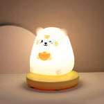 veilleuse animale rechargeable usb interrupteur tactile moderne nuit chambre blanc rose.orange.vert