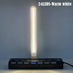 lampe led flexible couleurs multiples usb alimentée moderne clips fixation interrupteur