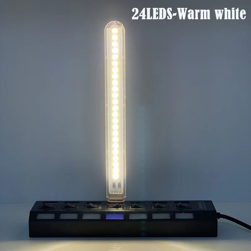 lampe led flexible couleurs multiples usb alimentée moderne clips fixation interrupteur