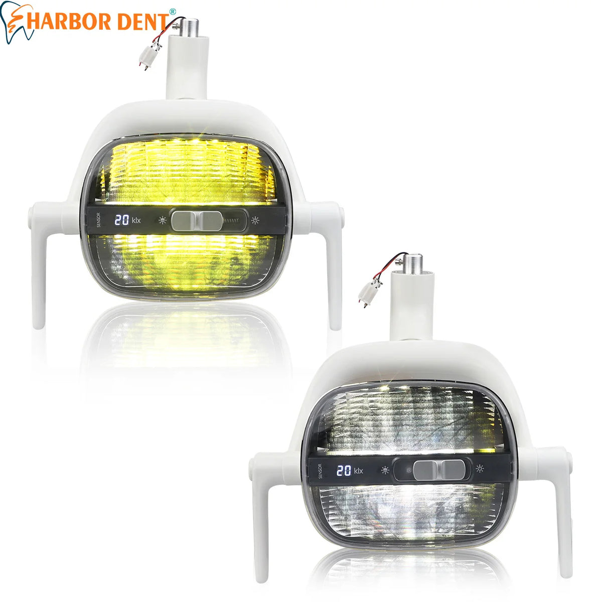 lampe dentaire led blanc moderne digital display toggle switches fixation
