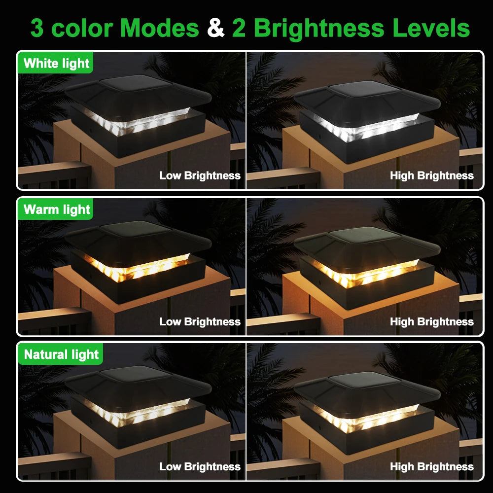 lampe solaire éclairage extérieur ip65 led noir moderne détecteur mouvement autonomie