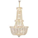 lustre cristal doré transparent classique chaîne ajustable ampoules e14 moderne chambre salon
