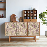 papier peint fleurs violettes adhésif pvc relief intérieur salon chambre enfant cuisineOpaque papier peint