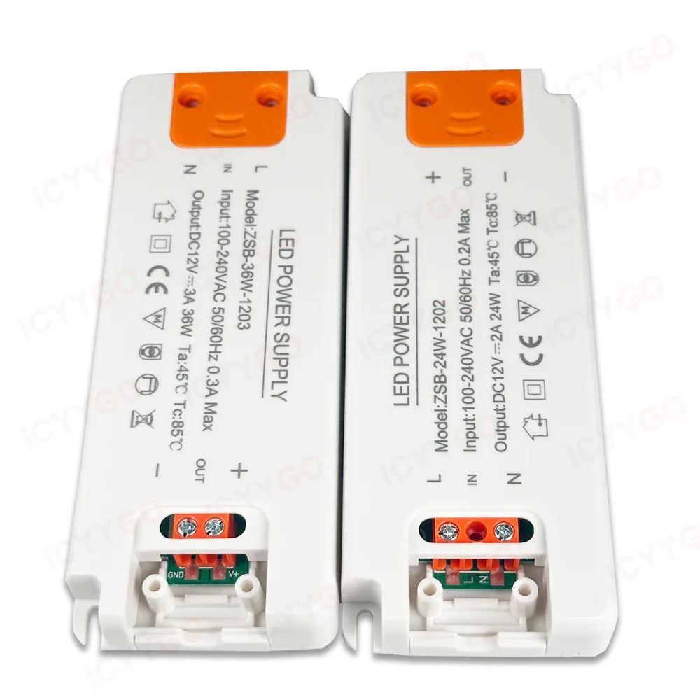 alimentation led 12w 24w 60w 120w dc12v dc24v overload protection moderne compact