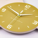 horloge murale moderne or beige géométrique minimaliste 100x38cm chambre salon decoration