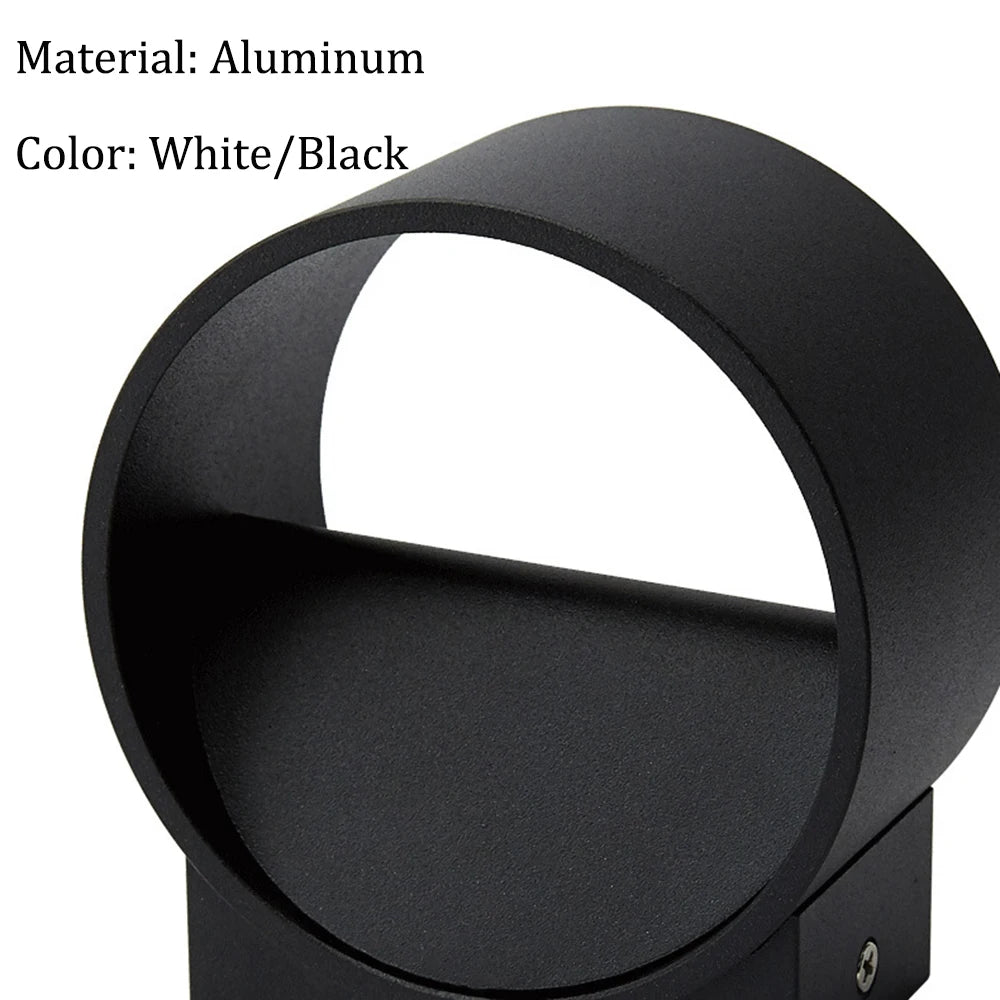 applique murale moderne aluminium blanc noir lumière chaude chambre salon cuisine salle manger