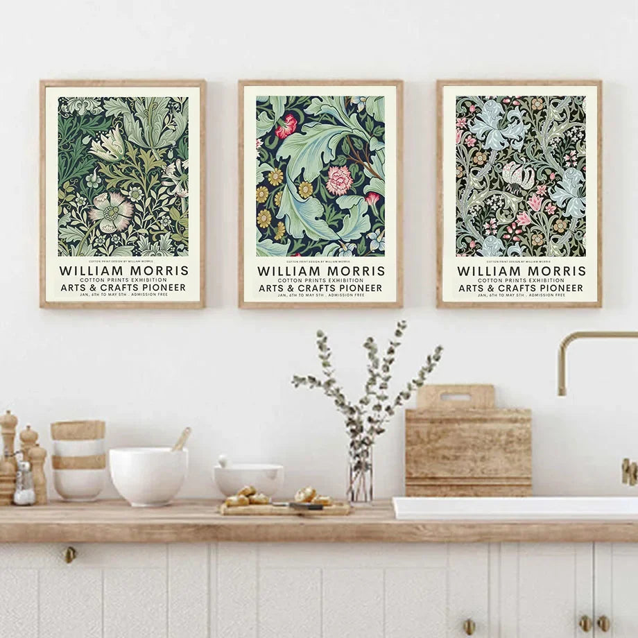 Impression toile William Morris sans cadre