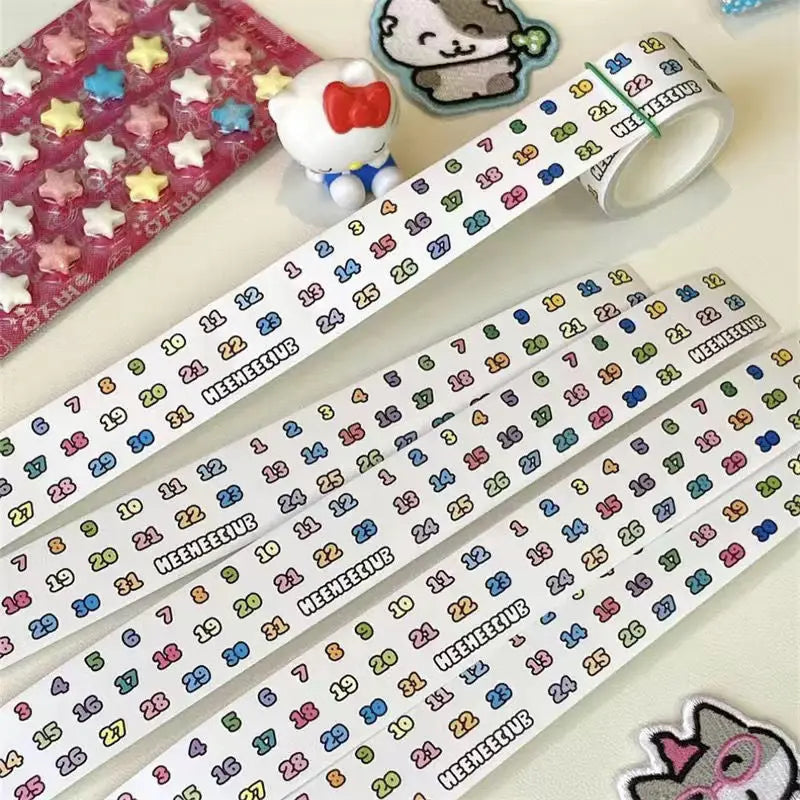 ruban decoratif transparent motifs animaux geometriques decor mignon adhesif educatif dessin ecole fournitures papeterie