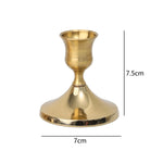 bougeoirs vintage or argent cuivre support bougie classique fer forgé romantique decoration intérieure table