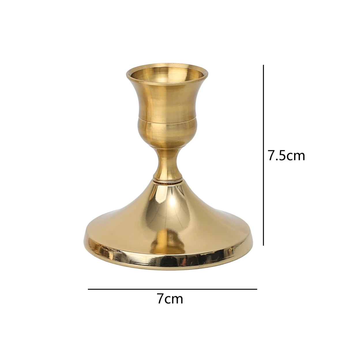 bougeoirs vintage or argent cuivre support bougie classique fer forgé romantique decoration intérieure table