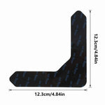 tapis antidérapants réutilisables adhésifs imprimés bleus sol intérieur adultes noir