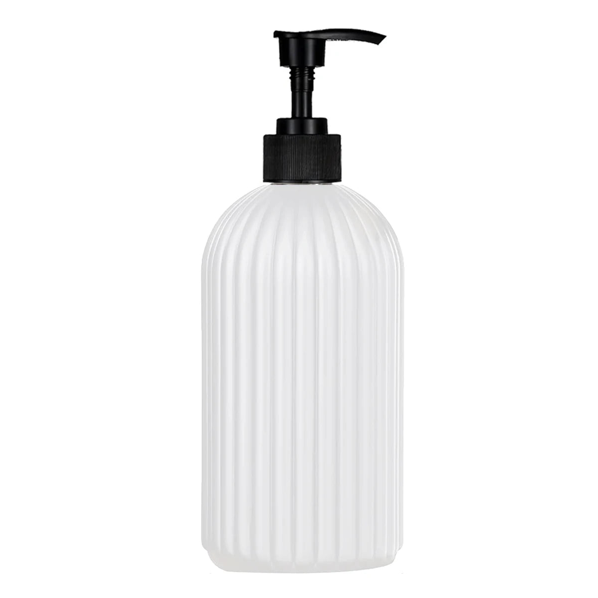 distributeur savon liquide noir blanc rayures moderne pompe pression étiquette bois savon shampoo conditioner