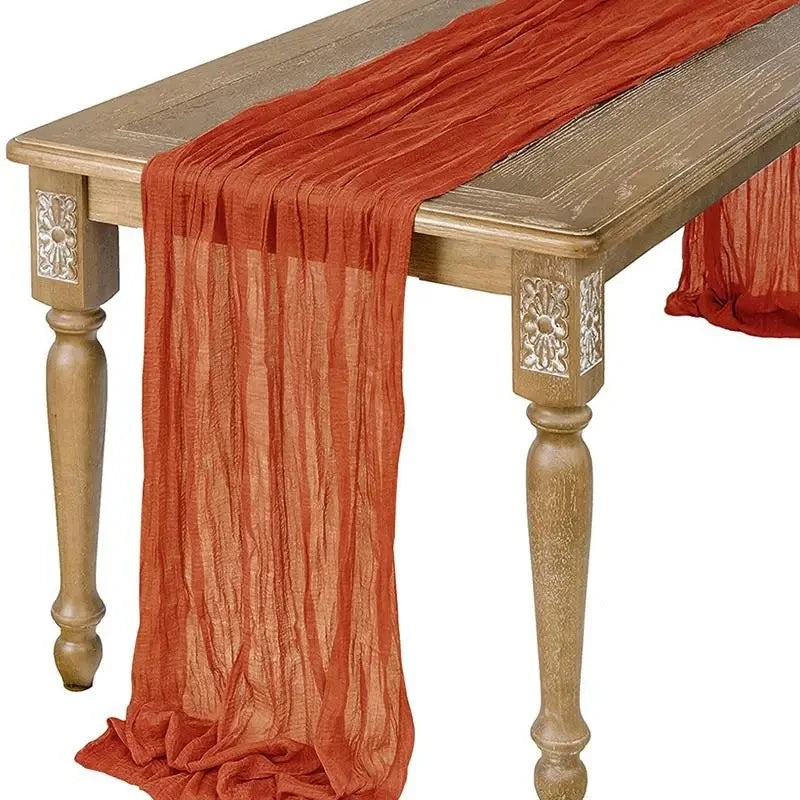 nappe decorative table plissée semi transparente beige vert olive elegante rustic vintage mariage banquet