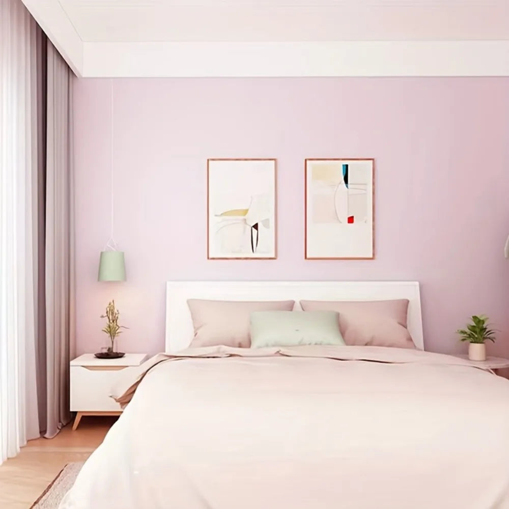 Détail de la texture mate du papier peint adhésif pour décoration intérieure
