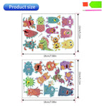 stickers décoration monstres colorés diamant adhésif kit débutants modernes enfants adultes