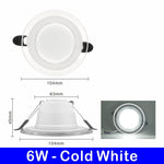 spots led blancs modernes 104mm 63mm 45mm 6w 220v opaques 10 pièces