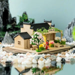 décoration miniature maison asiatique végétation artificielle figurines traditionnelles LED éclairageextérieur jardin tdaH