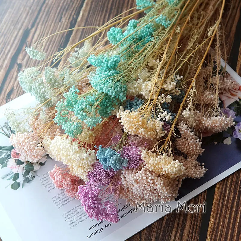 bouquet fleurs séchées naturelles rustique décoration maison mariage anniversaire petit volume décoratif