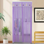 rideau violet bleu rose lapins transparent moderne fenêtre auto agrippante 100cm 200cm