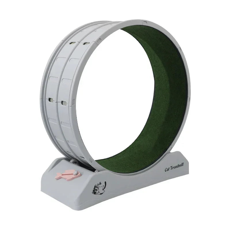 jouet chat tunnel gris vert gazon synthétique moderne stable griffe included split fitness