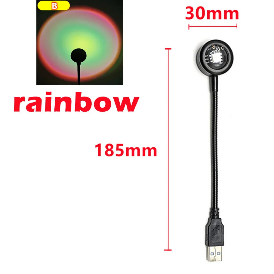 lampe d'ambiance projetante couleur vive effet gradient moderne zen chambre salon
