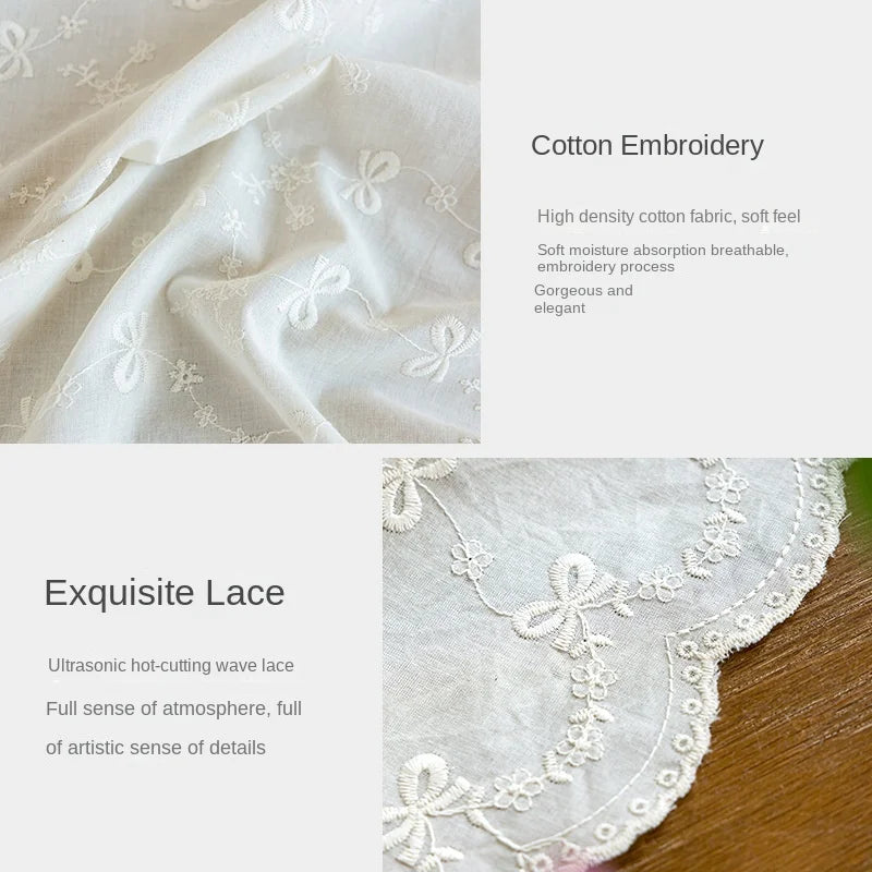 nappe table blanche brodée fleurs élégante réutilisable machine lavable mariage maison