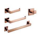 accessoires salle bain or rose moderne porte serviettes mural fixations métal