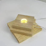 lampe led moderne bois naturel support usb 10 cm