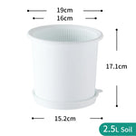 pots fleurs orchidée double couche aeration moderne boucle rotative blancintérieur trous base