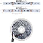 ruban led blanc moderne 120 leds adhésif ip30 24v 12v décoration maison