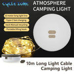 lampe camping rechargeable led fil cuir mode lumière multiple crochet moderneextérieur camping