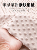 couverture bébé protection uv tissu velours couleur rose jaune moderne douce texture bosses respectueux
