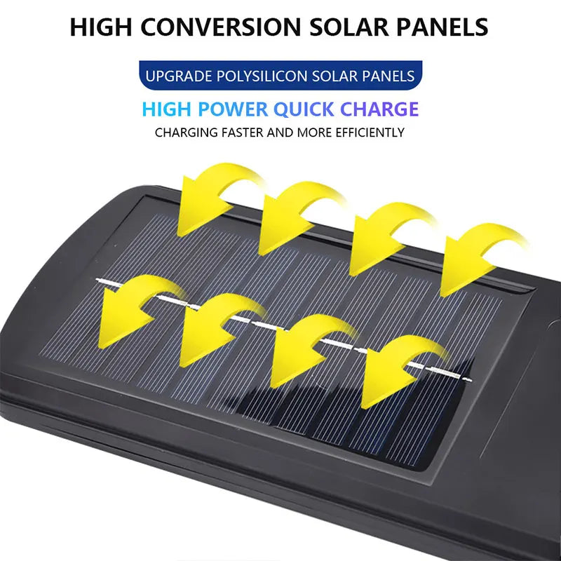lampe solaire extérieure détecteur mouvement noir jaune blanc moderne épuré fixations incluséesversible auto