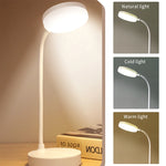 lampe led rechargeable blanc moderne minimaliste interrupteur bouton poussoir port usb piles aa