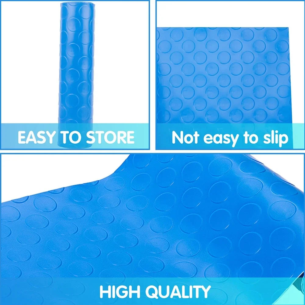 tapis antidérapant bleu diamanté piscine protection sol fond marin opalescent