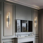 applique murale led réglable température couleur moderne minimaliste noire blanche fixée mur