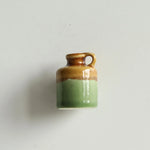 mini vase céramique artisanal aimants fleurs motif floral opacité vert beige marron bleu jaune